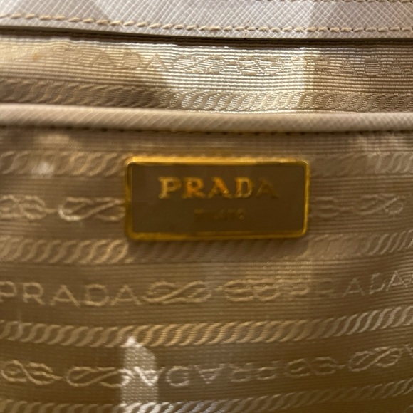 Prada Extra Large Lux Saffiano Leather Dual Top Handle Tote Bag - Picture 9 of 12